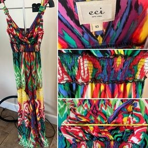 ECI New York Multicolor Maxi Dress